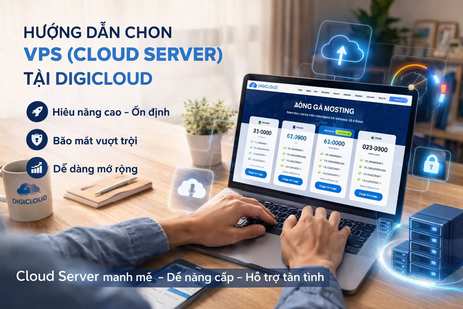 Hướng dẫn chọn VPS (Cloud Server) tại Digicloud cho người mới bắt đầu